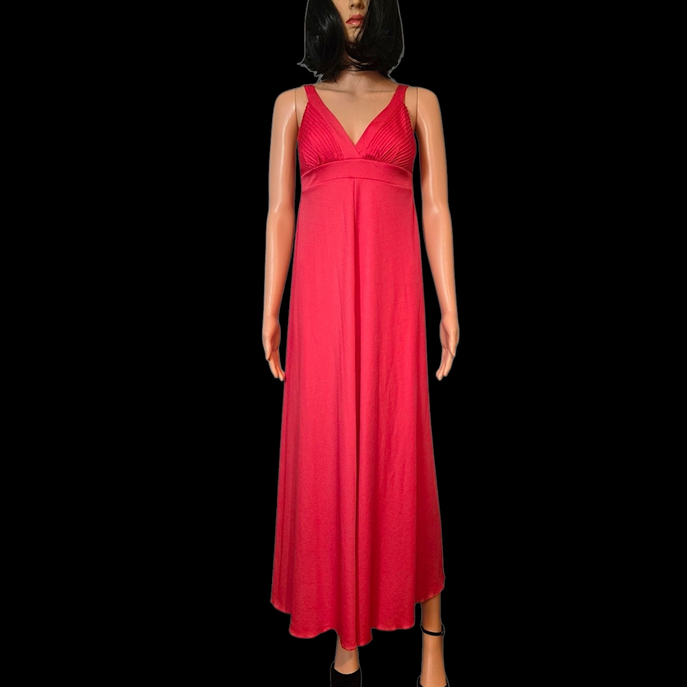 ♥️1970s Red Maxi Formal Dress